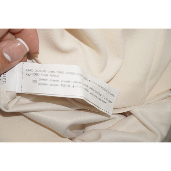 ZARA ZW Collection SS24 Beige Side Ruched Mini Dress NWT 2024 Women’s Small - Picture 12 of 12